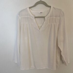 Splendid Collection Peasant Blouse Sz Med Cream